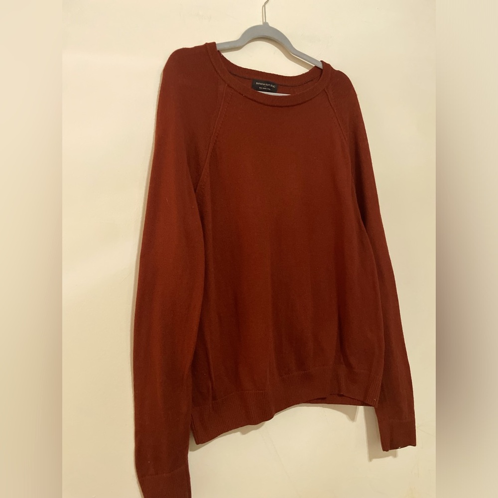 Banana Republic Women's Brick Red Crew Neck Sweater